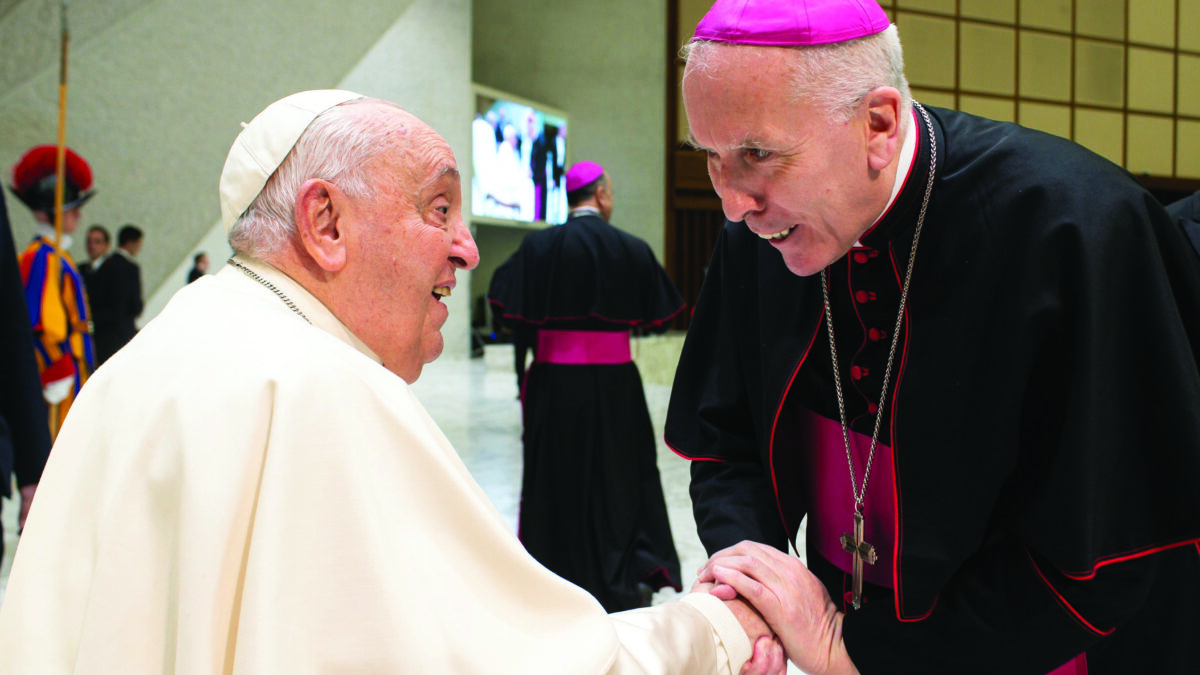 Pope Francis & Bishop Peter Collins